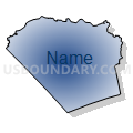 Shallotte township, Brunswick County, North Carolina (Radial Fill with Shadow)
