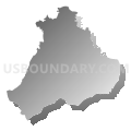Leicester township, Buncombe County, North Carolina (Gray Gradient Fill with Shadow)