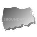 Wittenburg township, Alexander County, North Carolina (Gray Gradient Fill with Shadow)