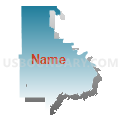 East Morton UT, Morton County, North Dakota (Blue Gradient Fill with Shadow)