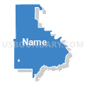 East Morton UT, Morton County, North Dakota (Solid Fill with Shadow)
