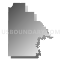 Southwest McKenzie UT, McKenzie County, North Dakota (Gray Gradient Fill with Shadow)