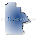 Southwest McKenzie UT, McKenzie County, North Dakota (Radial Fill with Shadow)