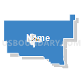 Dickinson North UT, Stark County, North Dakota (Solid Fill with Shadow)