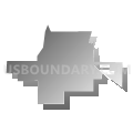 LaMoure city, LaMoure County, North Dakota (Gray Gradient Fill with Shadow)