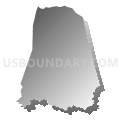 Union township, Scioto County, Ohio (Gray Gradient Fill with Shadow)