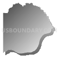 Nile township, Scioto County, Ohio (Gray Gradient Fill with Shadow)
