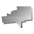 Millcreek township, Union County, Ohio (Gray Gradient Fill with Shadow)