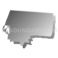Huber Heights city, Montgomery County, Ohio (Gray Gradient Fill with Shadow)