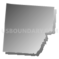 German township, Clark County, Ohio (Gray Gradient Fill with Shadow)