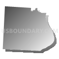 York township, Belmont County, Ohio (Gray Gradient Fill with Shadow)