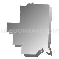 Muskingum township, Washington County, Ohio (Gray Gradient Fill with Shadow)