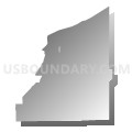 Oregon city, Lucas County, Ohio (Gray Gradient Fill with Shadow)