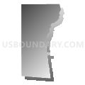 Roundhead township, Hardin County, Ohio (Gray Gradient Fill with Shadow)