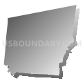 Bratton township, Adams County, Ohio (Gray Gradient Fill with Shadow)