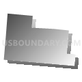 Coal township, Jackson County, Ohio (Gray Gradient Fill with Shadow)