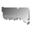 Davidson CCD, Tillman County, Oklahoma (Gray Gradient Fill with Shadow)