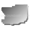 Lenapah-Delaware CCD, Nowata County, Oklahoma (Gray Gradient Fill with Shadow)