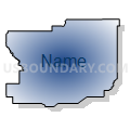 Lenapah-Delaware CCD, Nowata County, Oklahoma (Radial Fill with Shadow)
