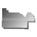 South Tulsa CCD, Tulsa County, Oklahoma (Gray Gradient Fill with Shadow)