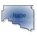North Craig CCD, Craig County, Oklahoma (Radial Fill with Shadow)