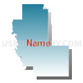 Altus CCD, Jackson County, Oklahoma (Blue Gradient Fill with Shadow)
