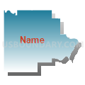 Miami CCD, Ottawa County, Oklahoma (Blue Gradient Fill with Shadow)