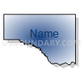North Logan CCD, Logan County, Oklahoma (Radial Fill with Shadow)
