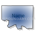 North McCurtain CCD, McCurtain County, Oklahoma (Radial Fill with Shadow)