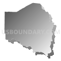 Clatskanie CCD, Columbia County, Oregon (Gray Gradient Fill with Shadow)