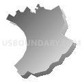 Lincoln borough, Allegheny County, Pennsylvania (Gray Gradient Fill with Shadow)