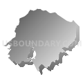 Monroeville municipality, Allegheny County, Pennsylvania (Gray Gradient Fill with Shadow)