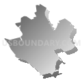 Mount Lebanon township, Allegheny County, Pennsylvania (Gray Gradient Fill with Shadow)