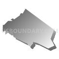 Pleasant Hills borough, Allegheny County, Pennsylvania (Gray Gradient Fill with Shadow)