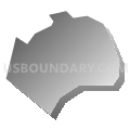 Thornburg borough, Allegheny County, Pennsylvania (Gray Gradient Fill with Shadow)