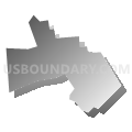 West View borough, Allegheny County, Pennsylvania (Gray Gradient Fill with Shadow)