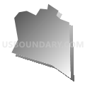 Ben Avon borough, Allegheny County, Pennsylvania (Gray Gradient Fill with Shadow)