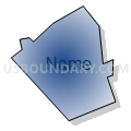 Brackenridge borough, Allegheny County, Pennsylvania (Radial Fill with Shadow)