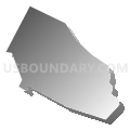 Coraopolis borough, Allegheny County, Pennsylvania (Gray Gradient Fill with Shadow)