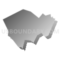 Edgewood borough, Allegheny County, Pennsylvania (Gray Gradient Fill with Shadow)
