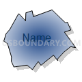 Littlestown borough, Adams County, Pennsylvania (Radial Fill with Shadow)