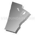 Clay township, Huntingdon County, Pennsylvania (Gray Gradient Fill with Shadow)