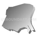 Mount Union borough, Huntingdon County, Pennsylvania (Gray Gradient Fill with Shadow)