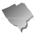 Glenolden borough, Delaware County, Pennsylvania (Gray Gradient Fill with Shadow)