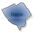 Glenolden borough, Delaware County, Pennsylvania (Radial Fill with Shadow)