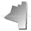 Shirleysburg borough, Huntingdon County, Pennsylvania (Gray Gradient Fill with Shadow)