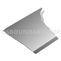 Marcus Hook borough, Delaware County, Pennsylvania (Gray Gradient Fill with Shadow)