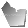 Townville borough, Crawford County, Pennsylvania (Gray Gradient Fill with Shadow)