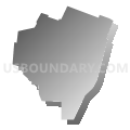Gray township, Greene County, Pennsylvania (Gray Gradient Fill with Shadow)