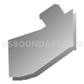 Berwick borough, Columbia County, Pennsylvania (Gray Gradient Fill with Shadow)